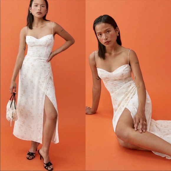 Reformation kourtney dress   in RISO - Picture 3 of 11